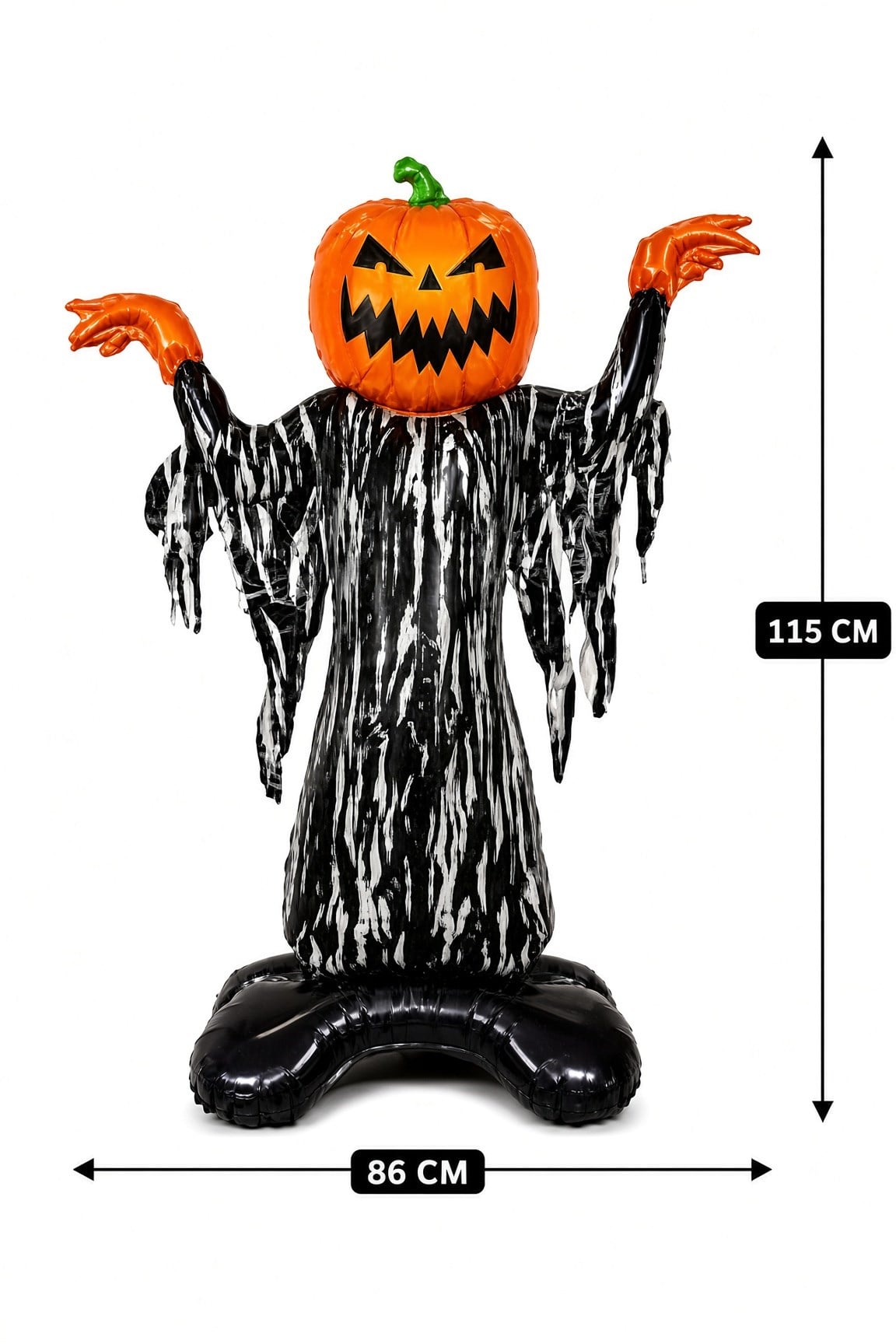 Folyo Balon Halloween Balkabağı Korkuluk  86x115 Cadılar Bayramı