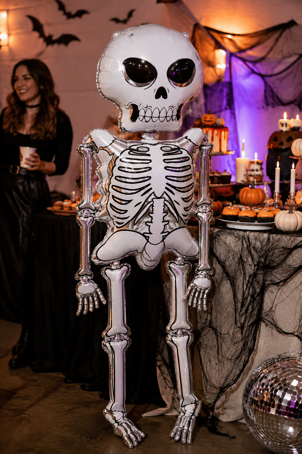 Folyo Balon Halloween iskelet folyo 158*86 cm