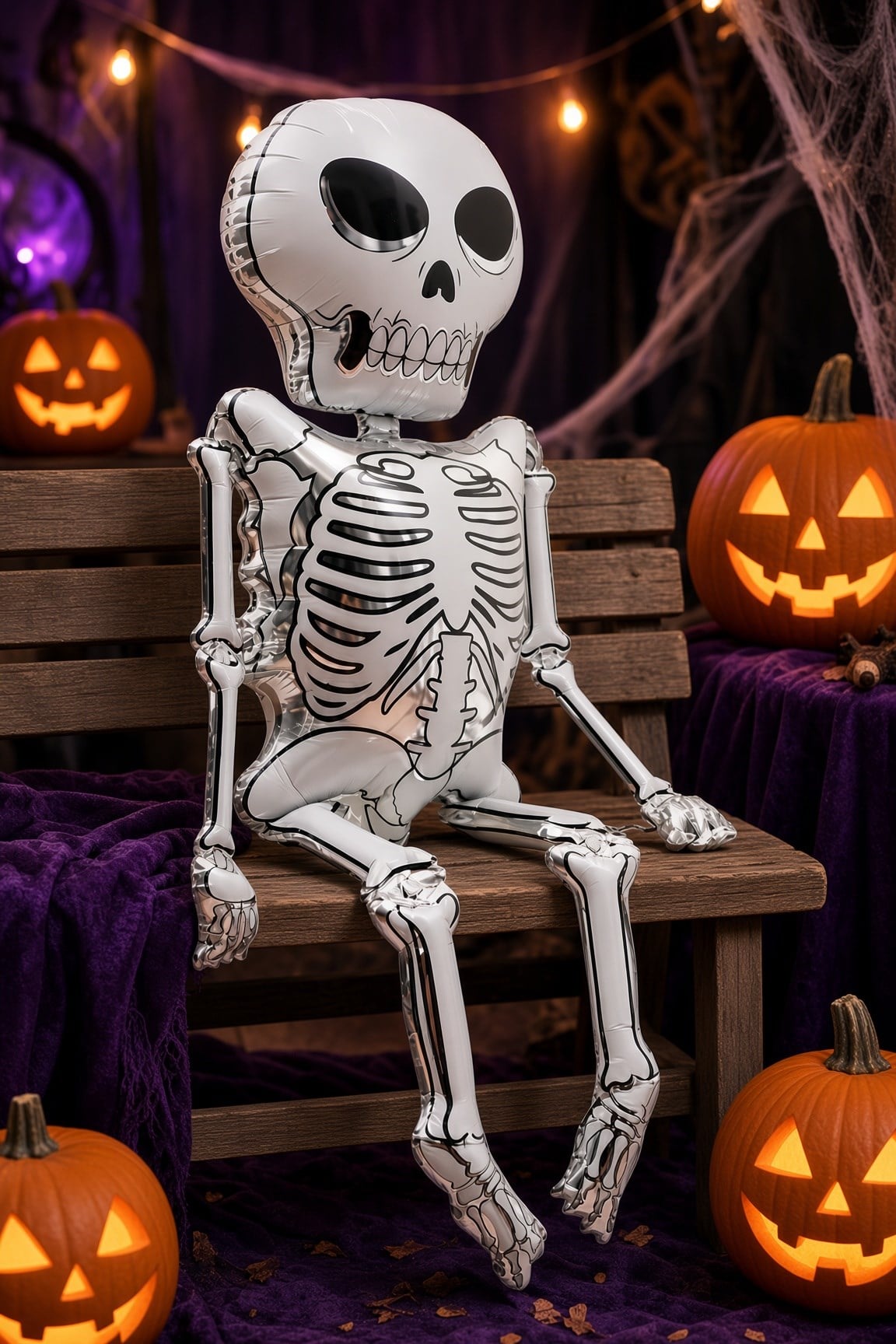 Folyo Balon Halloween iskelet folyo 158*86 cm