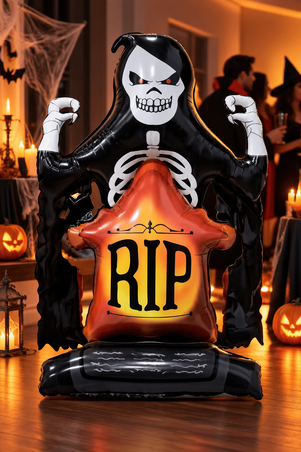 Folyo Balon Halloween RIP Mezar Taşı Azrail 70x110 Cadılar Bayramı