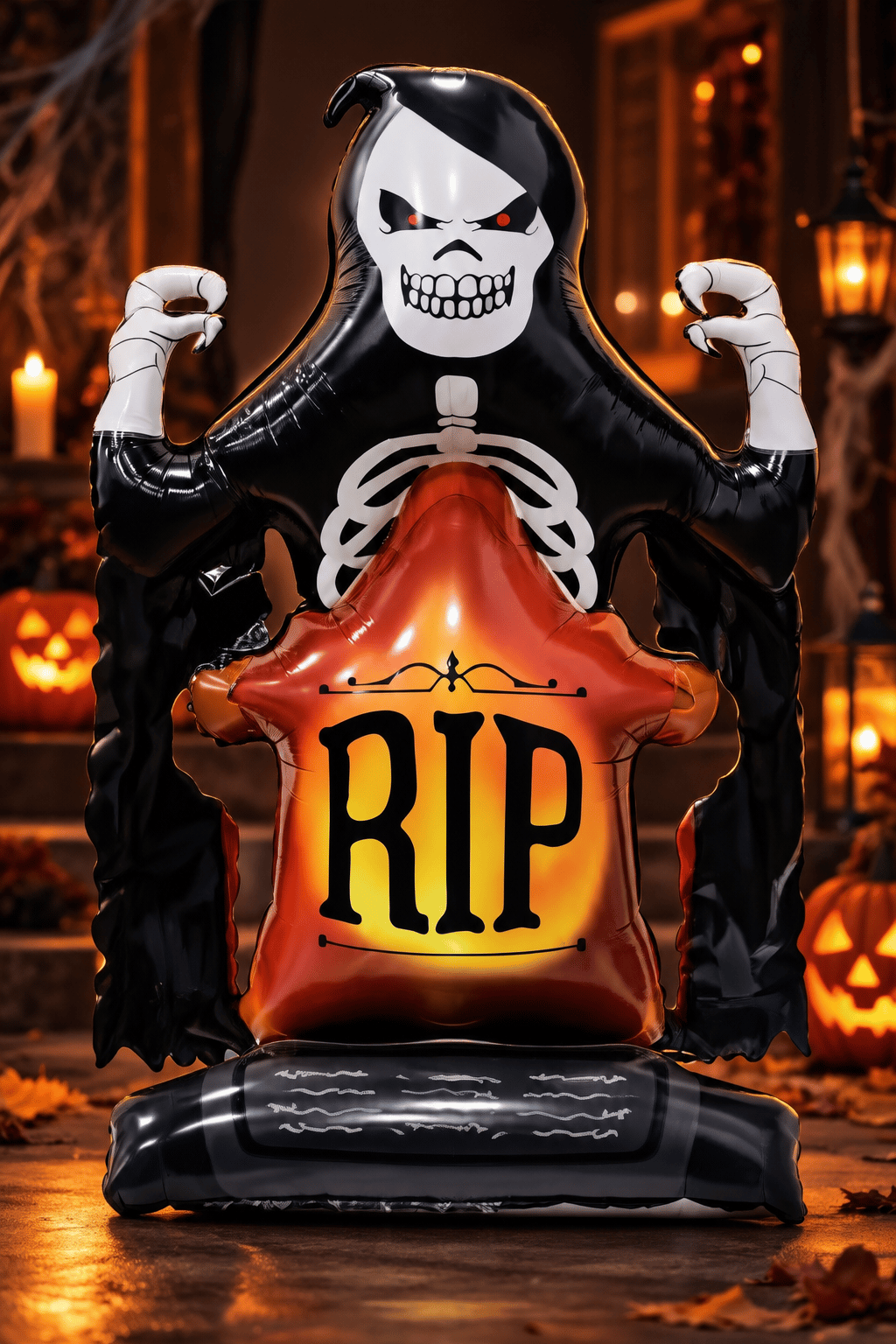 Folyo Balon Halloween RIP Mezar Taşı Azrail 70x110 Cadılar Bayramı