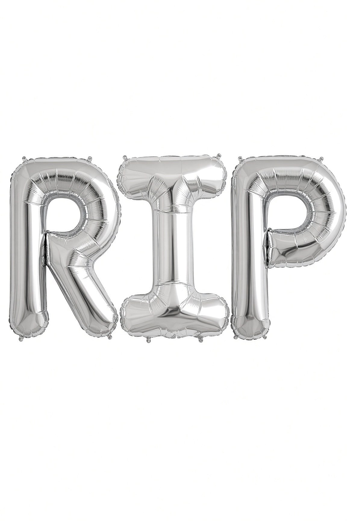 Folyo Balon Halloween RIP yazısı 100 cm 40inç gümüş set