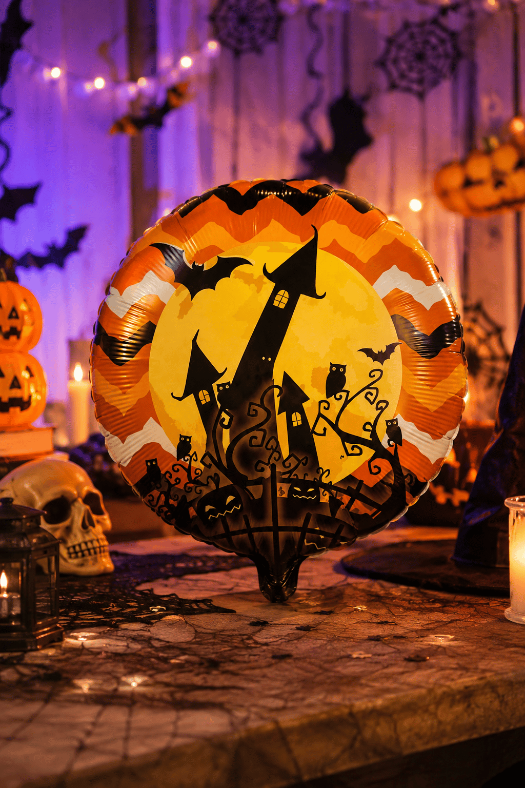 Folyo balon Halloween şatolu 45x45