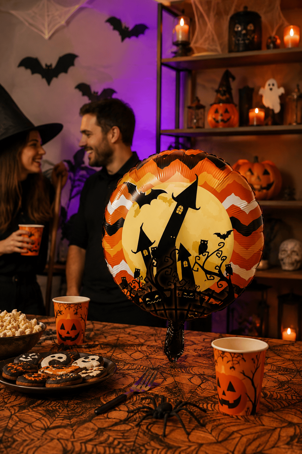 Folyo balon Halloween şatolu 45x45