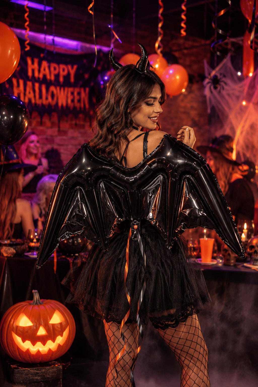 Folyo balon Halloween Yarasa Kanadı 120*47 çift taraflı Kullanım