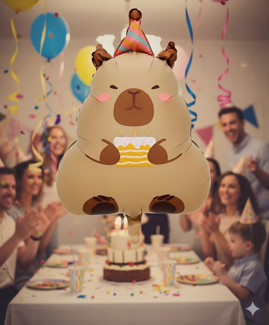 Folyo Balon Kapibara Doğum Günü 69*48,5 cm CAPYBERA