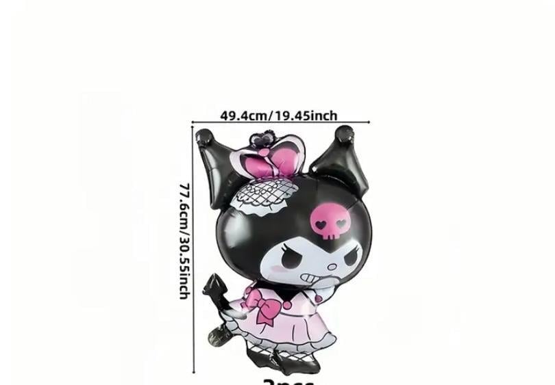 Folyo Balon Kuromi Temalı 50X78CM Doğum Günü Balonu