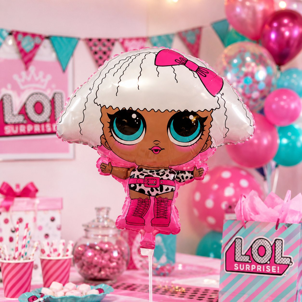 Folyo Balon -Lol Temalı Şekilli-53 cm x 65 cm
