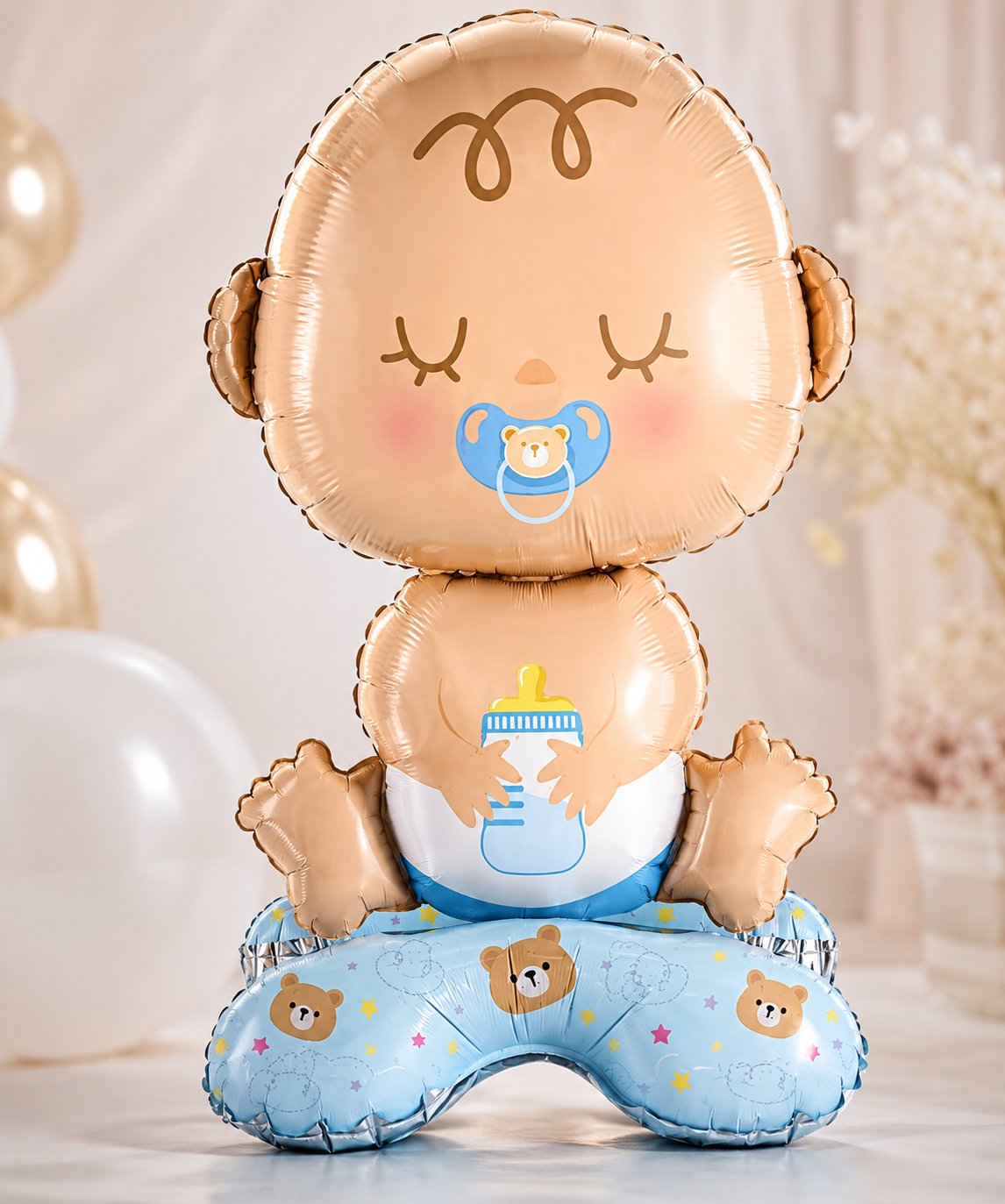 Folyo Balon Mavi Bebek Ayaklı 63-34 cm baby shover-cinsiyet partisi