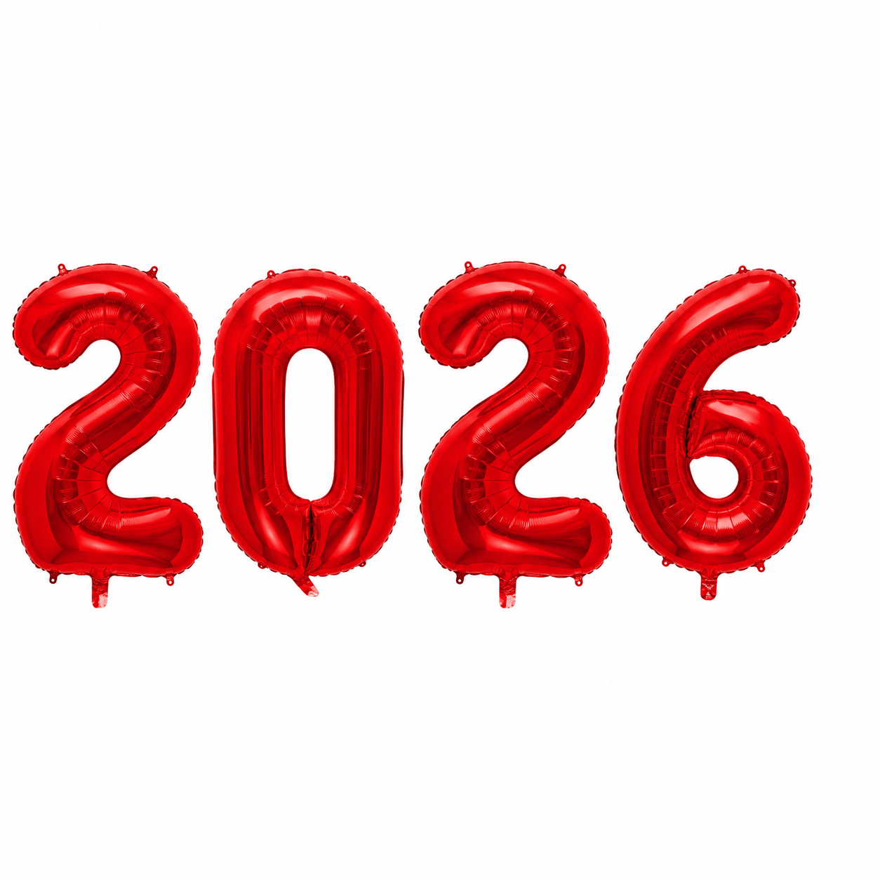 Folyo Balon Mezuniyet 2026 Kırmızı set 40 inç 100 cm 4 rakam