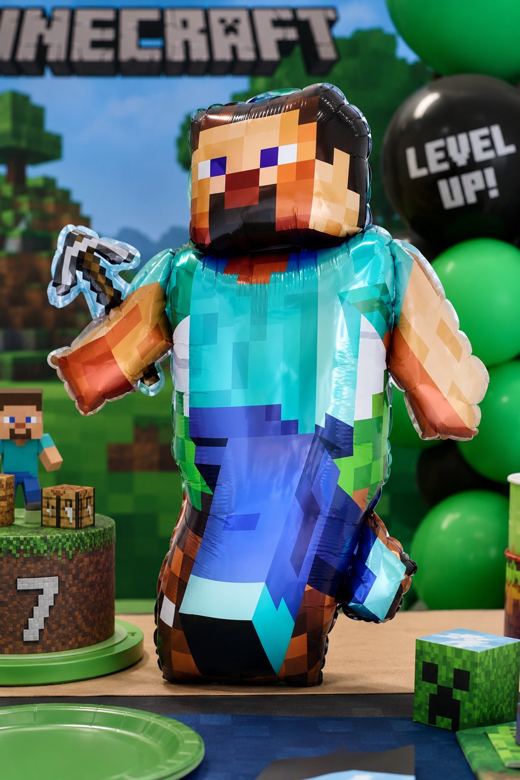 Folyo Balon MİNECRAFT STEVE 90x75cm