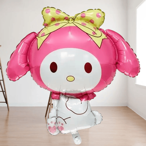 Folyo Balon My melodi -kuromi Temalı 50X75 pembe  Büyük Doğum Günü Parti Balonu