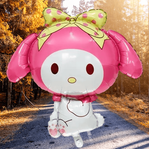 Folyo Balon My melodi -kuromi Temalı 50X75 pembe  Büyük Doğum Günü Parti Balonu