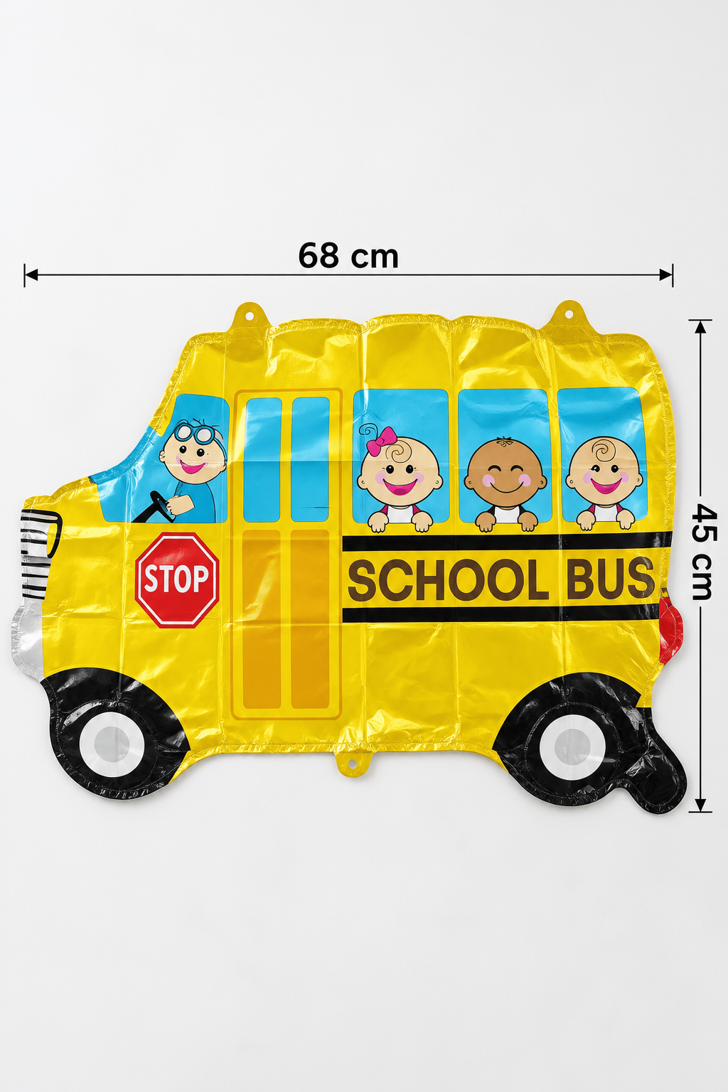Folyo Balon Okul Servisi Şeklinde  68*45 cm