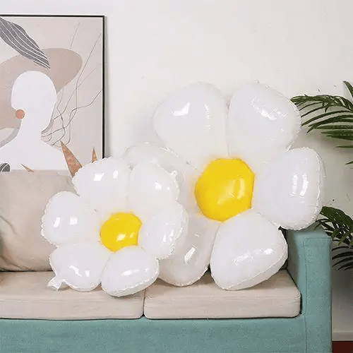Folyo Balon Papatya Görselli 50x40 +71x71 2 boy 2 li paket Doğum Günü Süsü