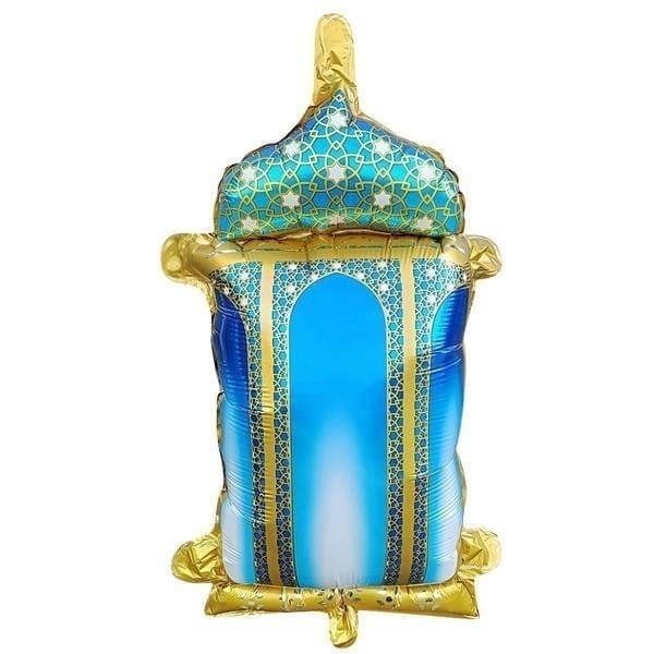 Folyo Balon Ramazan Mavi Kandil 45cm