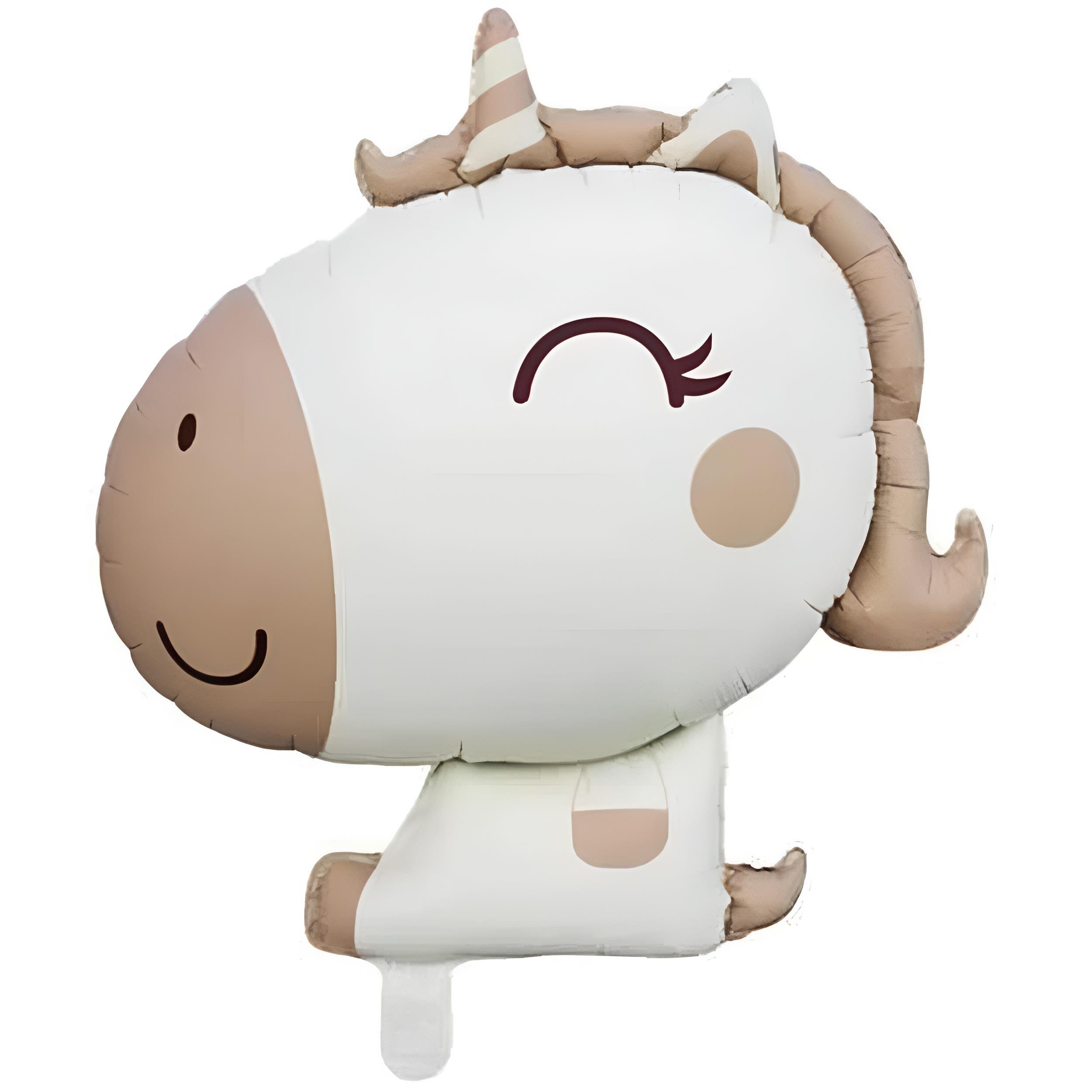 Folyo Balon Retro Unicorn Karamel 51*54 cm