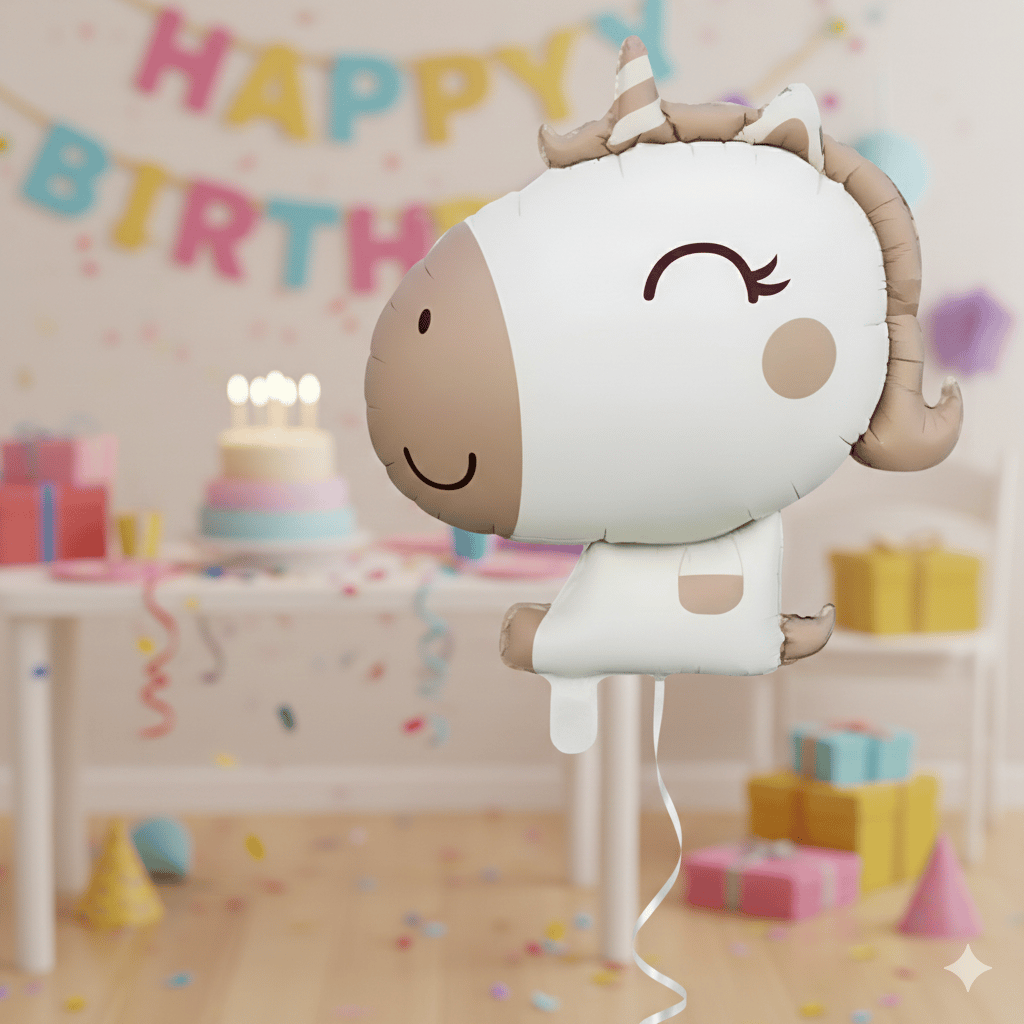Folyo Balon Retro Unicorn Karamel 51*54 cm