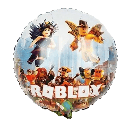 Folyo Balon ROBLOX 45 cm Kırmızı Renk Çift Taraflı Baskılı Doğum günü Süsü