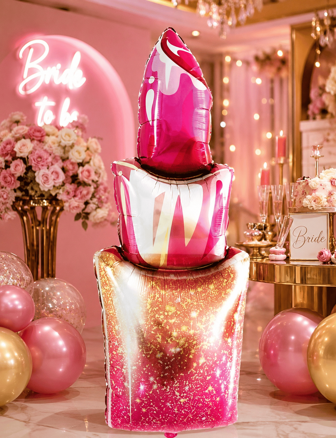 Folyo Balon Ruj Model 40 X 95 cm bride-bekarlığa veda