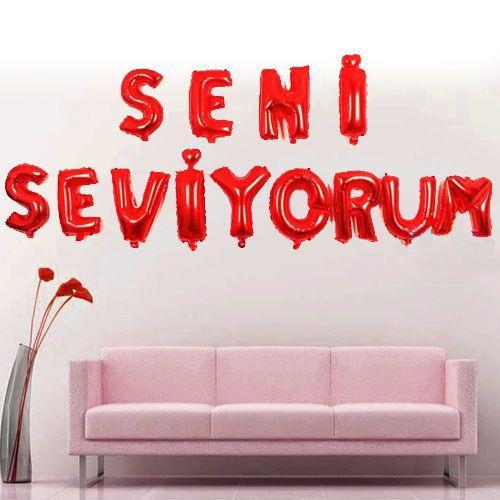 Folyo Balon seni seviyorum 16ınç KIRMIZI        