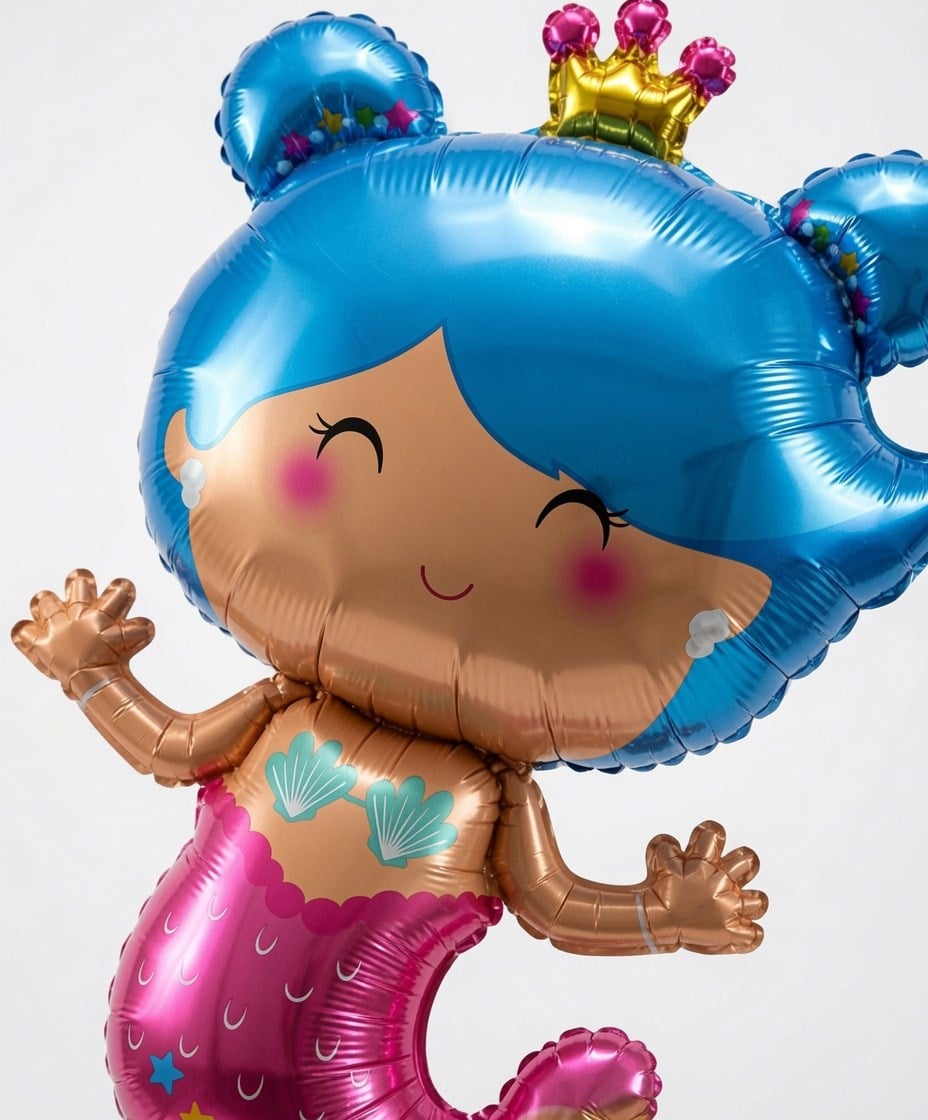 Folyo Balon -Taçlı Deniz Kızı-63 cm x 105 cm