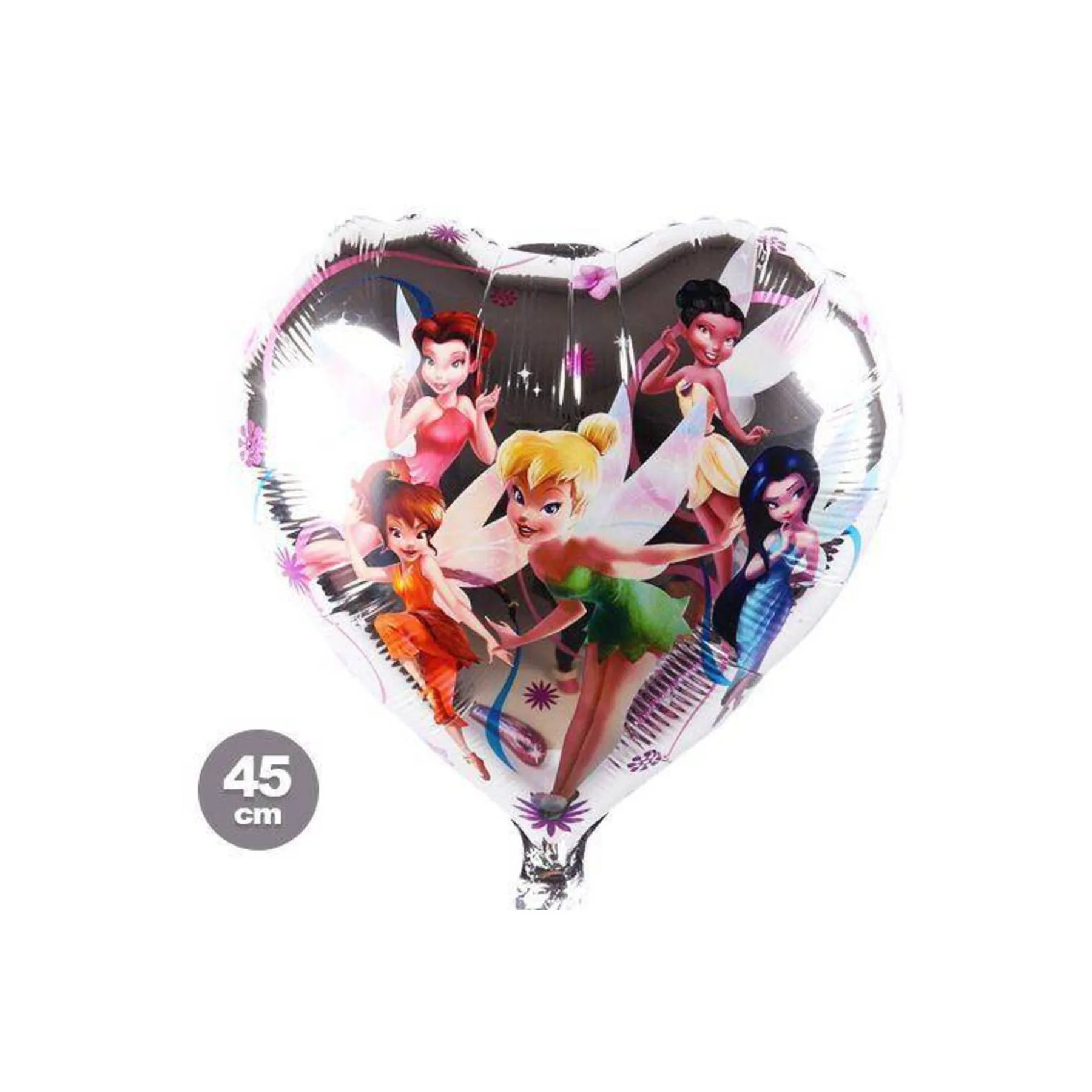Folyo Balon Tinkerbell Folyo Balon Kalpli (45 cm) 18 inç