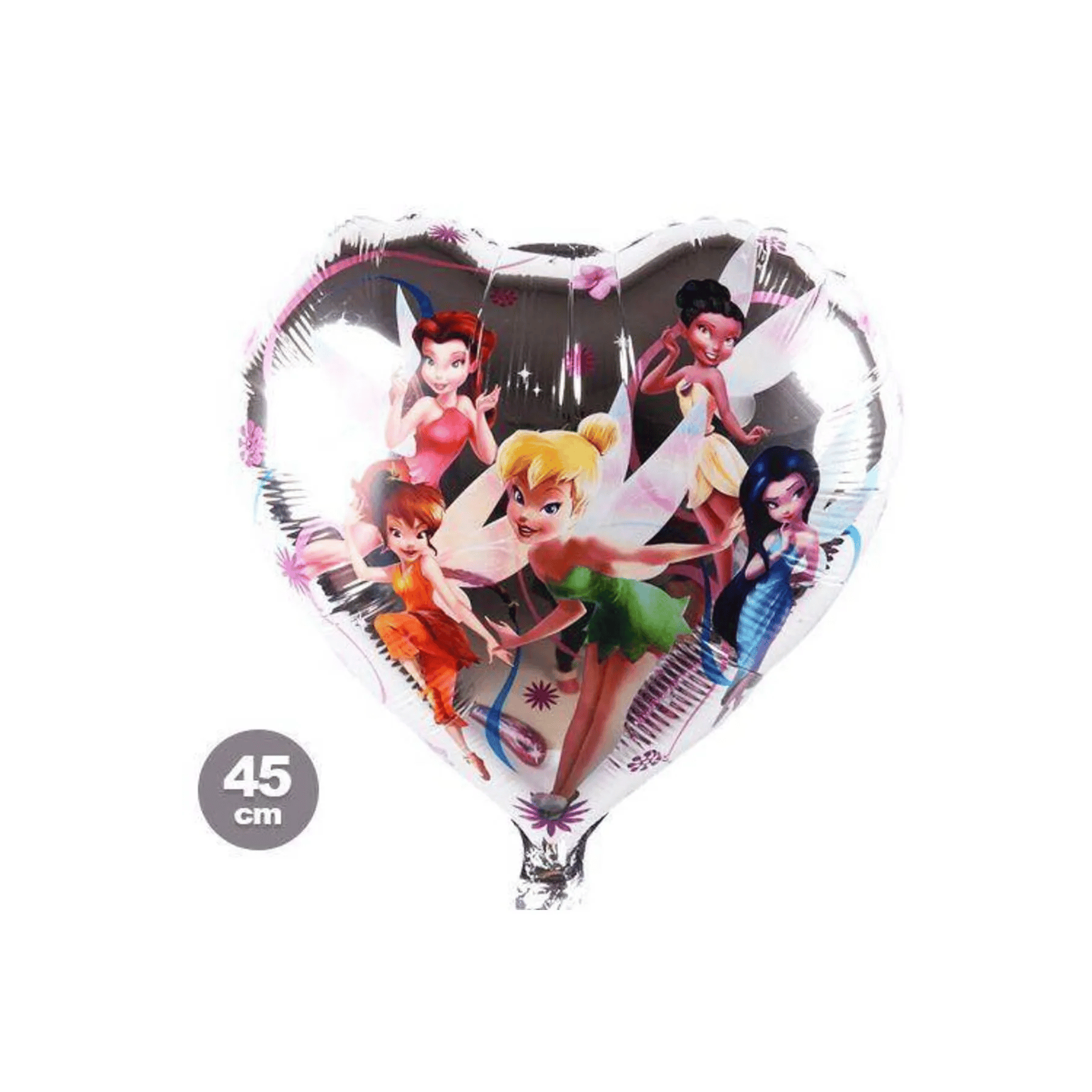Folyo Balon Tinkerbell Folyo Balon Kalpli (45 cm) 18 inç