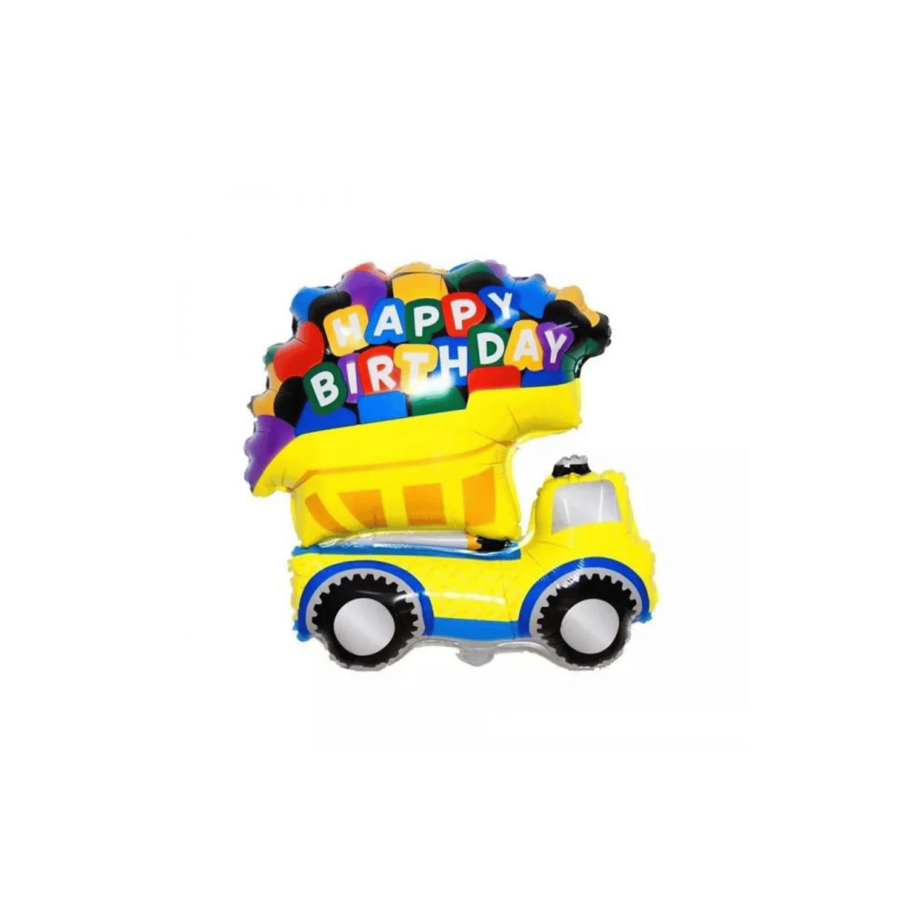 Folyo Balon TRUCK -KAMYON Happy birthday 32 inç kamyon İnşaat partisi doğum günü süsü
