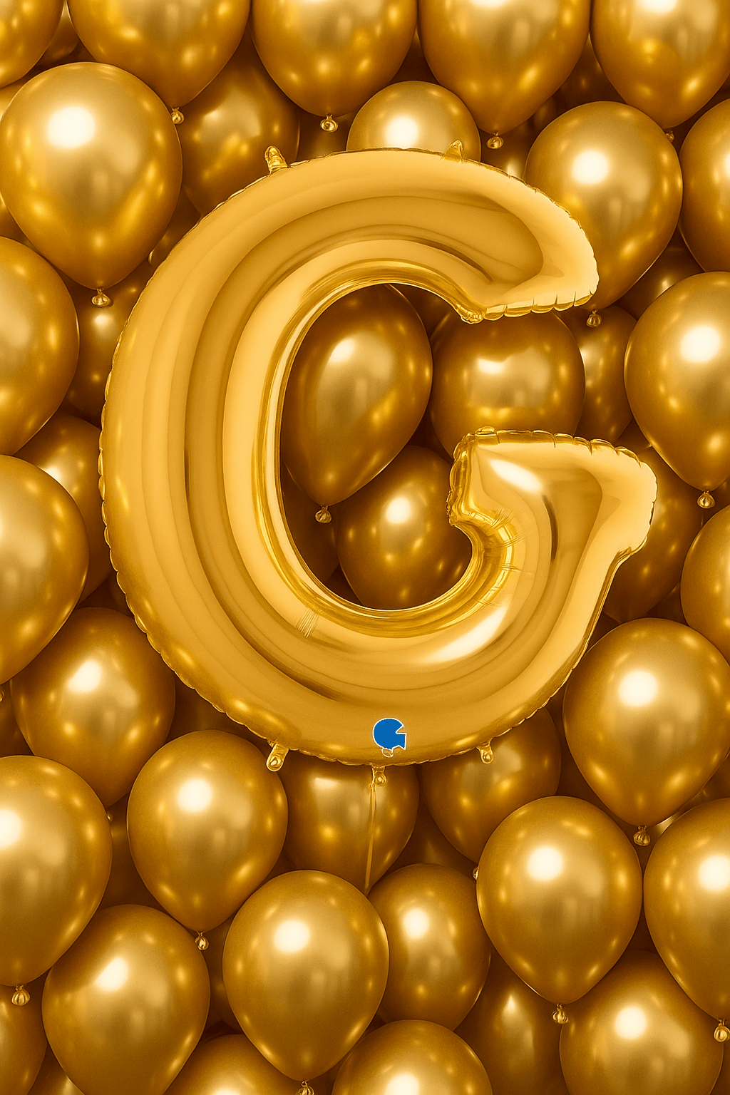 Folyo Harf ''G'' Harfi Gold-Altın renk  40 Inc 100 Cm grabo Doğum günü balonu