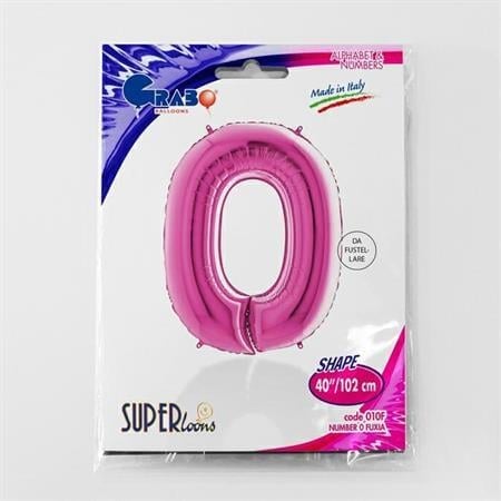 Folyo Rakam 0 Pembe 40 Inc 101 Cm GRABO