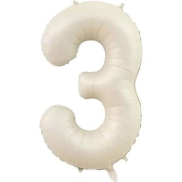 Folyo Rakam 3 BEJ 32 Inc 82 CM KREM