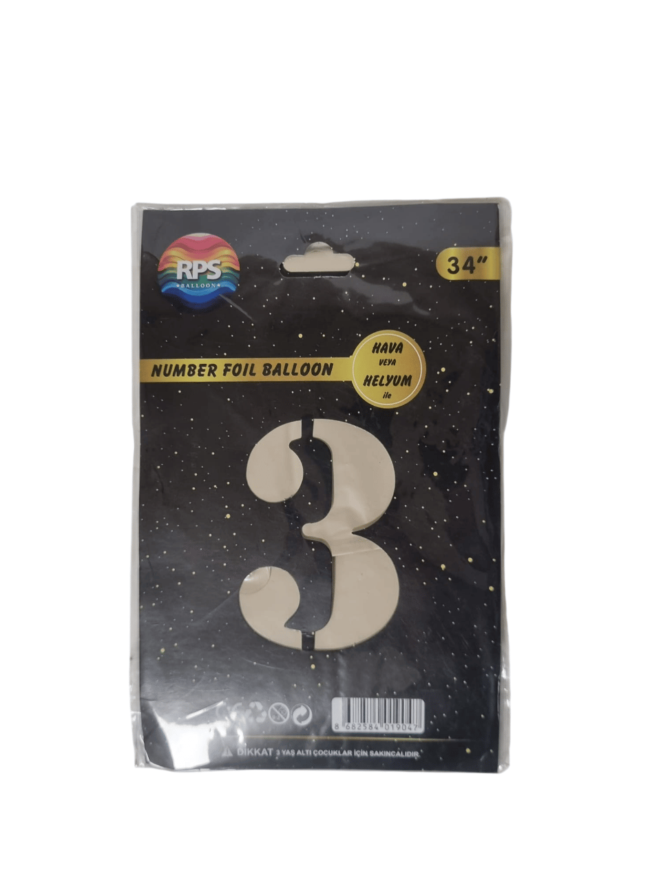 Folyo Rakam 3 BEJ 32 Inc 82 CM KREM