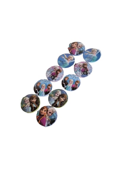 Frozen Elsa Lisanslı Yaka çanta metal rozeti  10 lu paket pinyata içi hediyesi