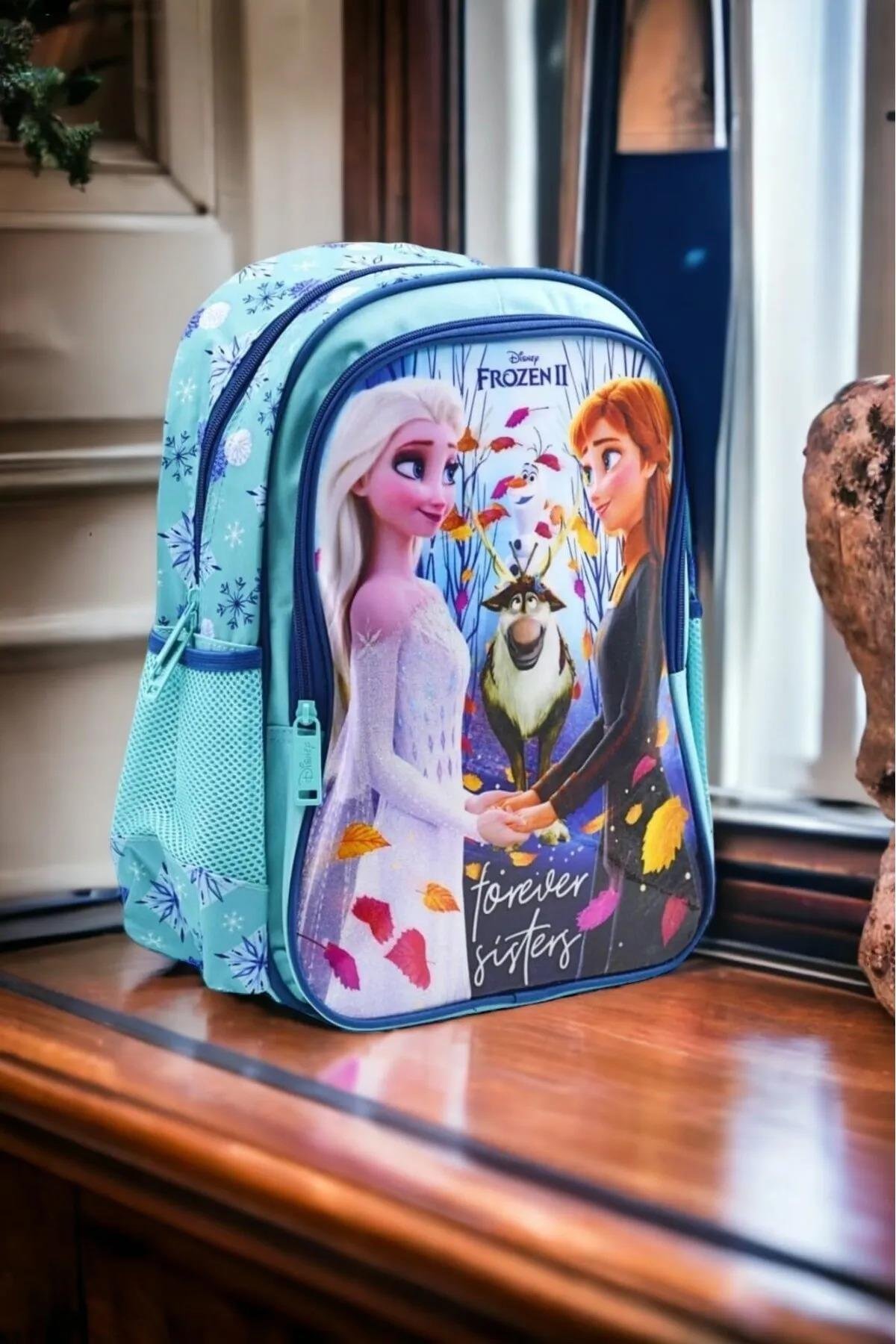 Frozen İlkokul Çantası İki Bölmeli 48035 Elsa Sırt Çantası Frocx HawkForever Sisters  
