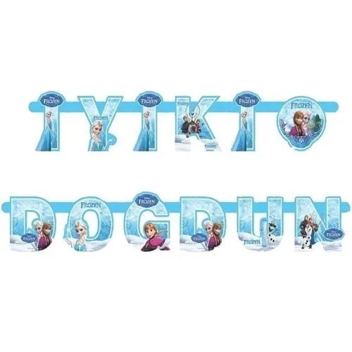 Frozen İyiki Doğdun Banner Yazı 190 cm