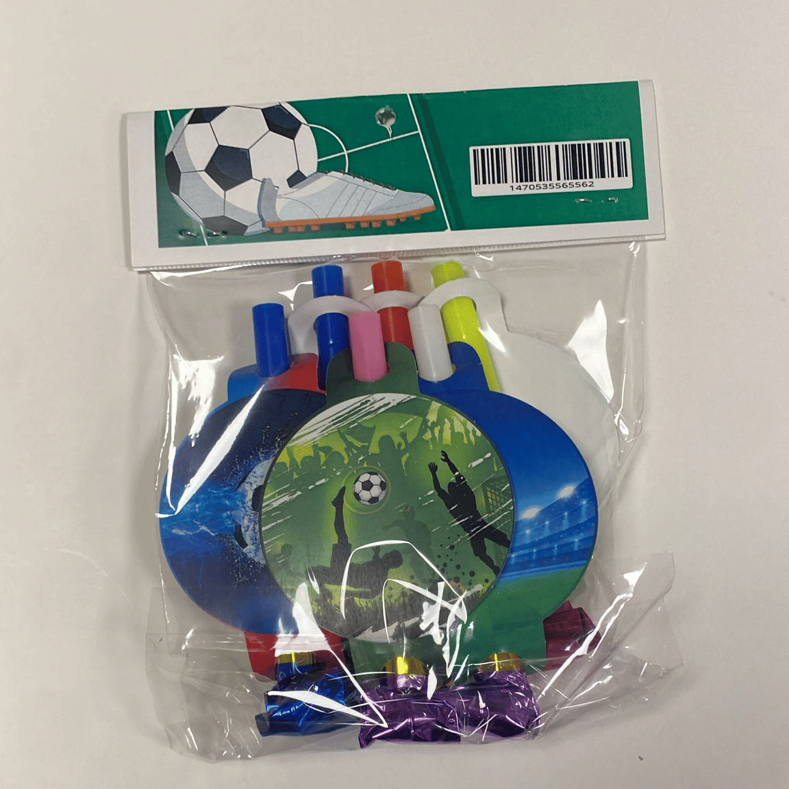 Futbol temalı kaynana dili, parti düdüğü,(6lı paket) uzayan parti düdüğü,uzat çek düdük