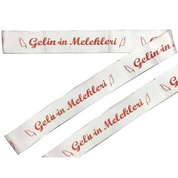 GELİN KUŞAĞI GELİNİN MELEKLERİ 6X2MT Kurdele KIRMI