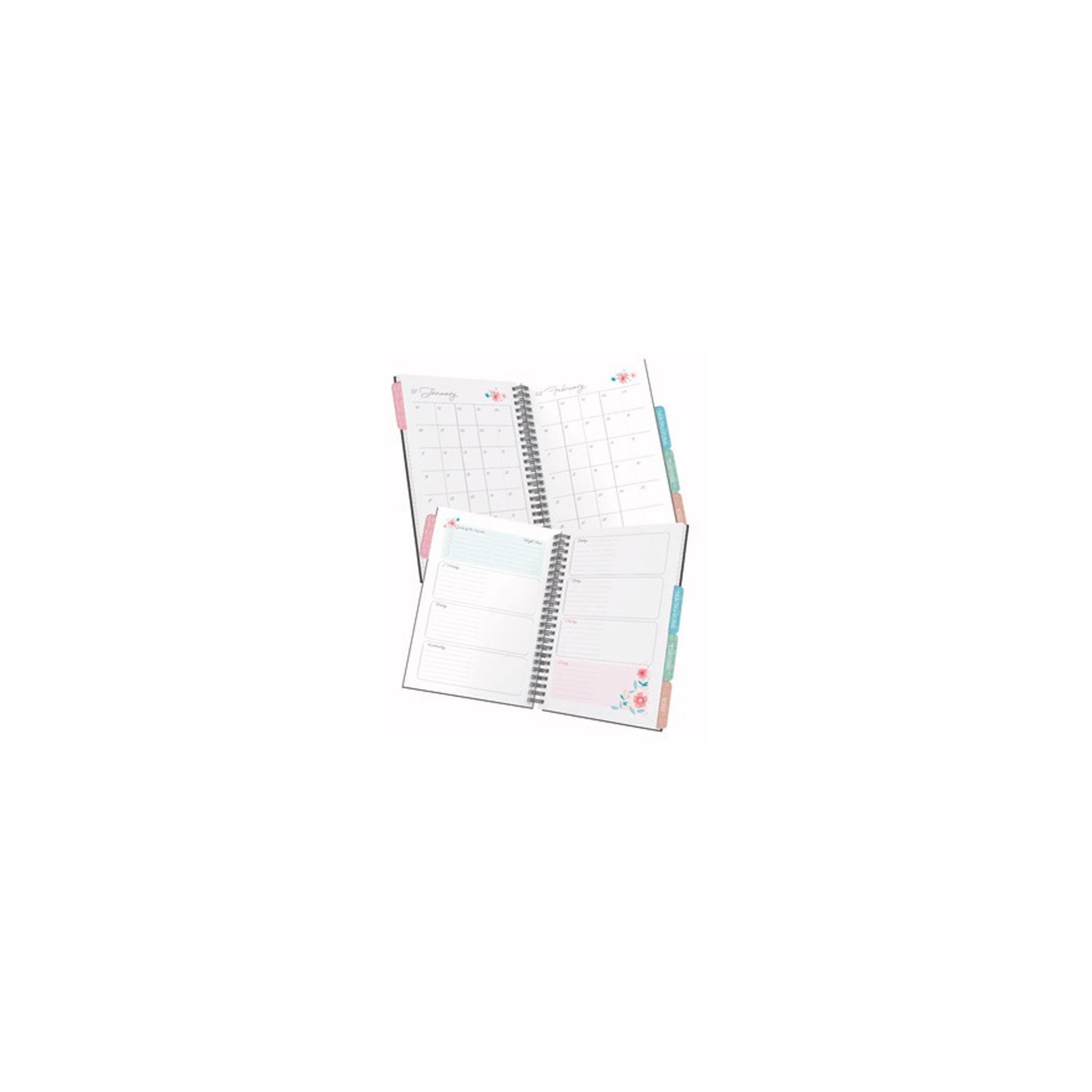 Gıpta Plan&Shine Spiralli Sert Kapak Defter Planner A5 120 Yaprak