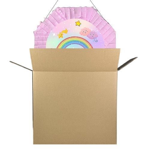 Gökkuşağı Pinyata 42cm + Sopası Doğum Günü Eğlencesi Pinyata patlatma parti zamanı