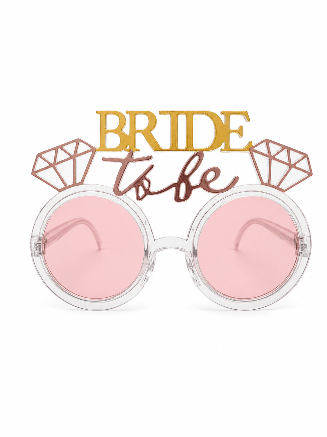 Gözlük Bride To Be Altın Yazılı Pembe