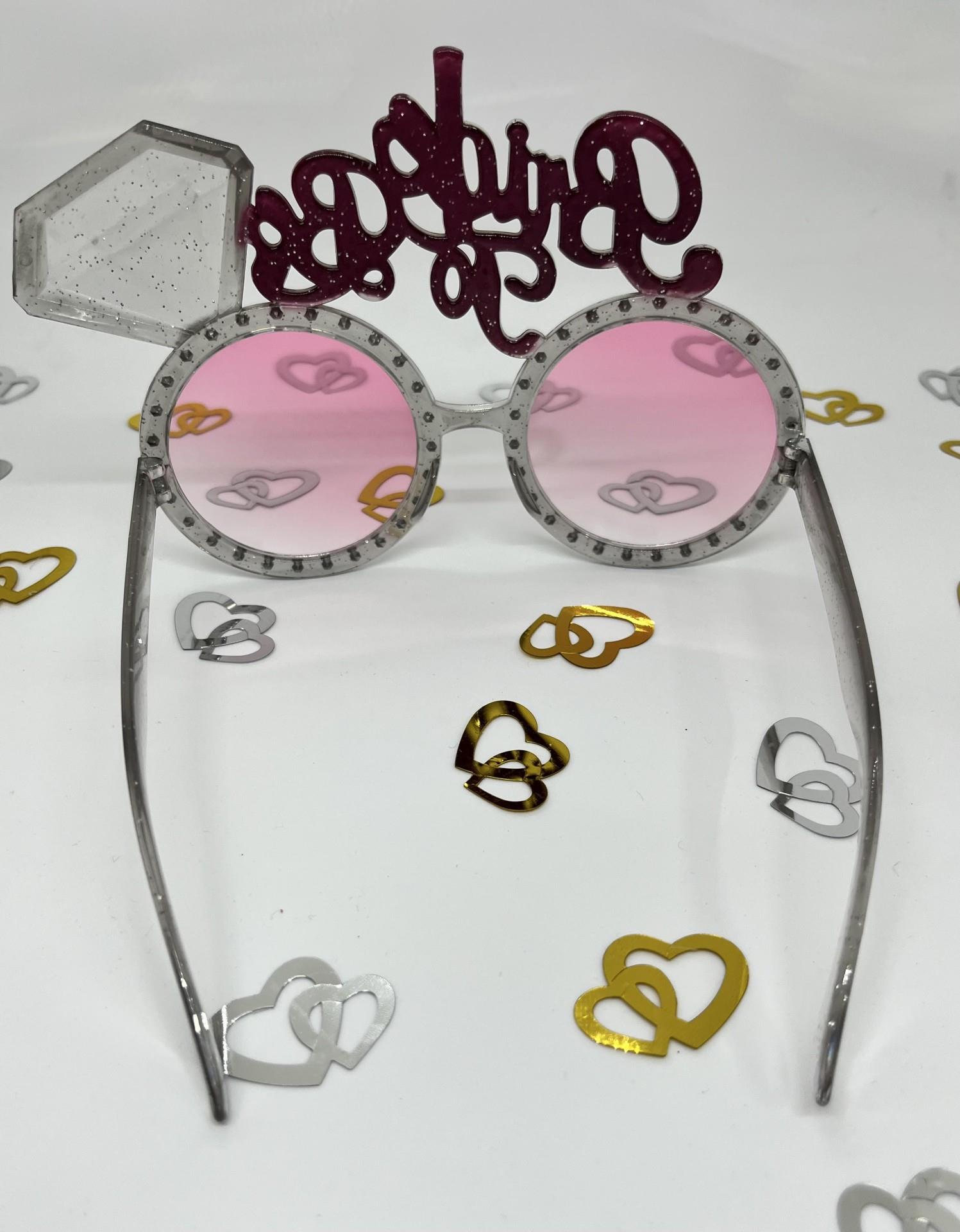 Gözlük Bride To Be Pembe Camlı El yazılı bride bekarlığa veda gözlüğü