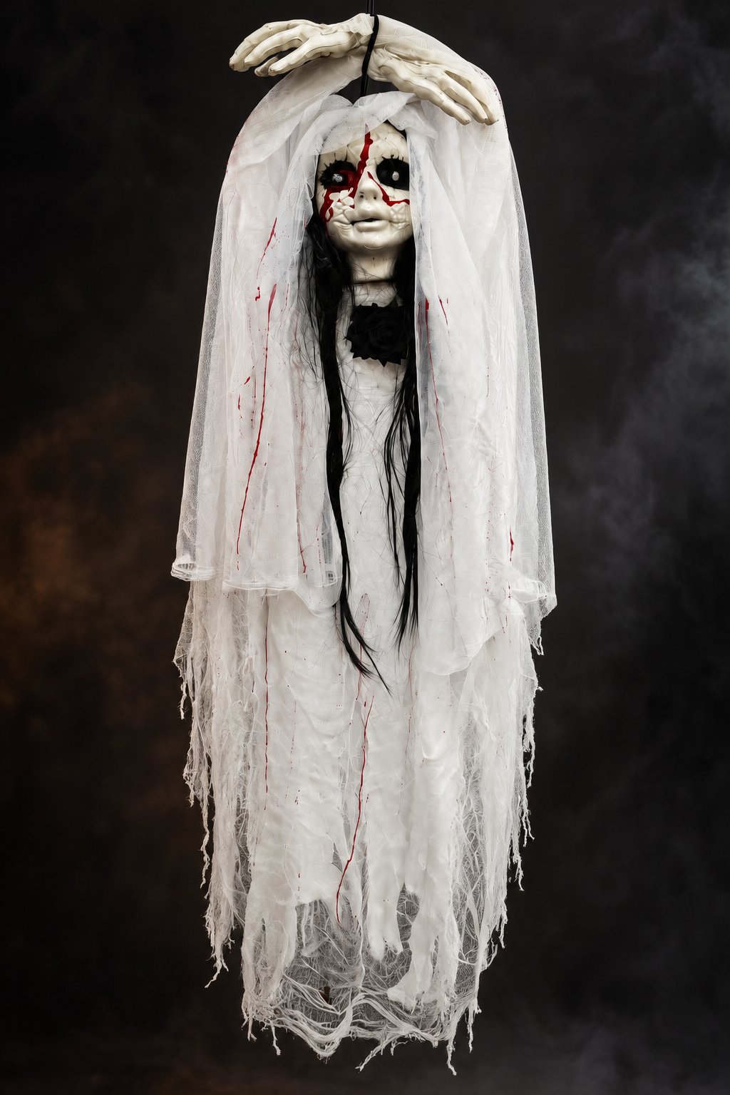 Halloween 120 Cm Sensörlü Işıklı Sesli Halloween Hayalet Gelin Dekoru