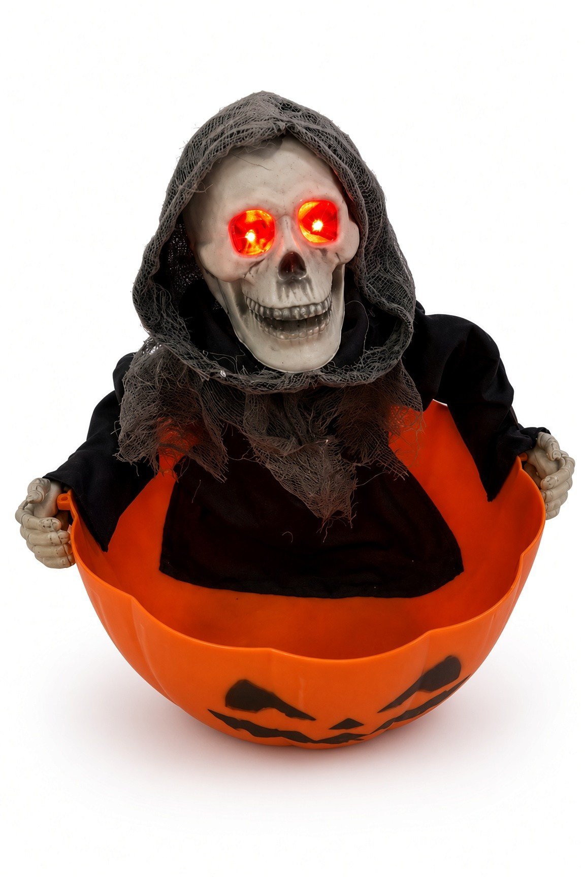 Halloween 28CM  Kafa Sallayan Sesli Kuru Kafa Şekerlik