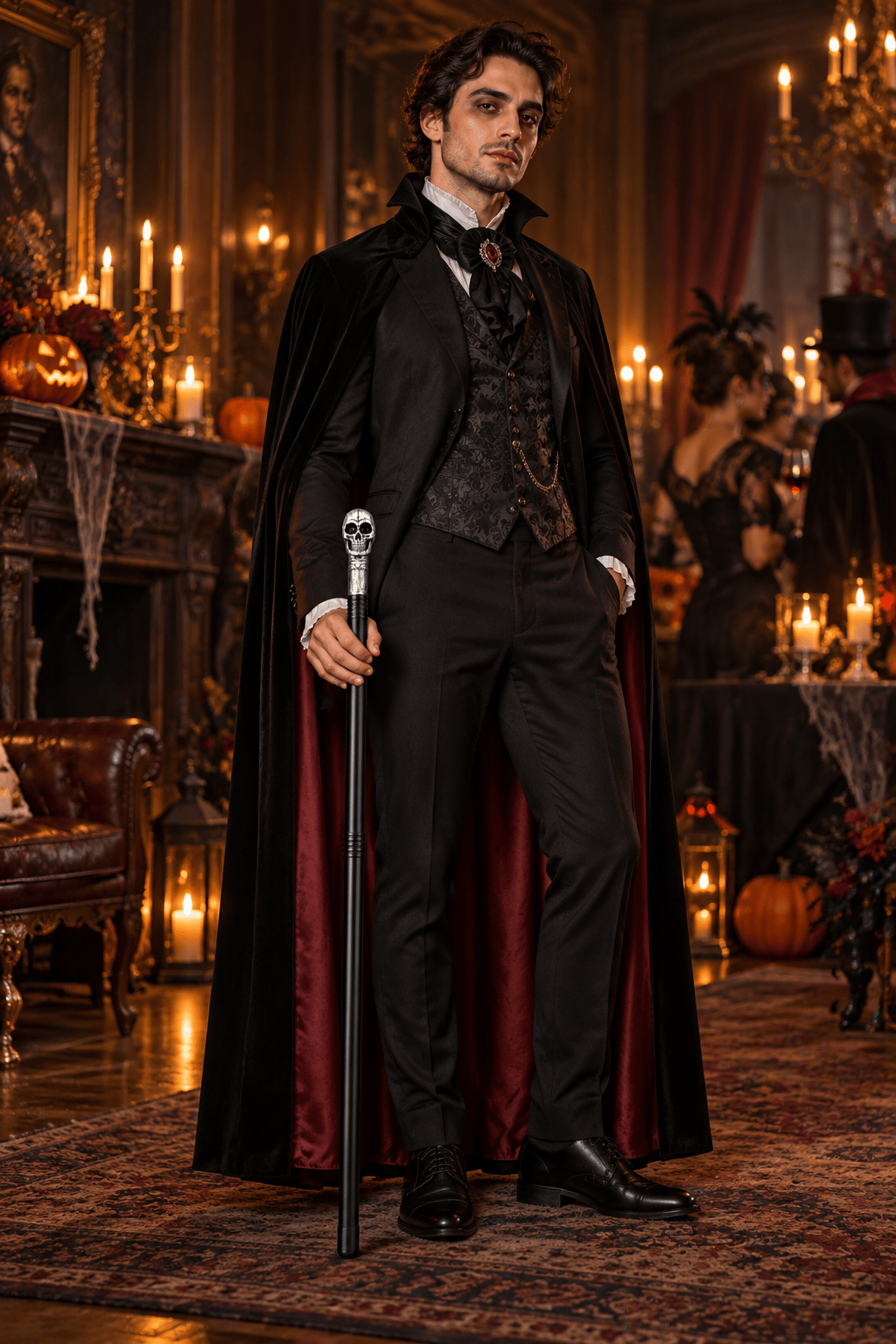 Halloween 75 Cm Kuru Kafa Baston – Halloween Cadılar Bayramı İskelet Başlı