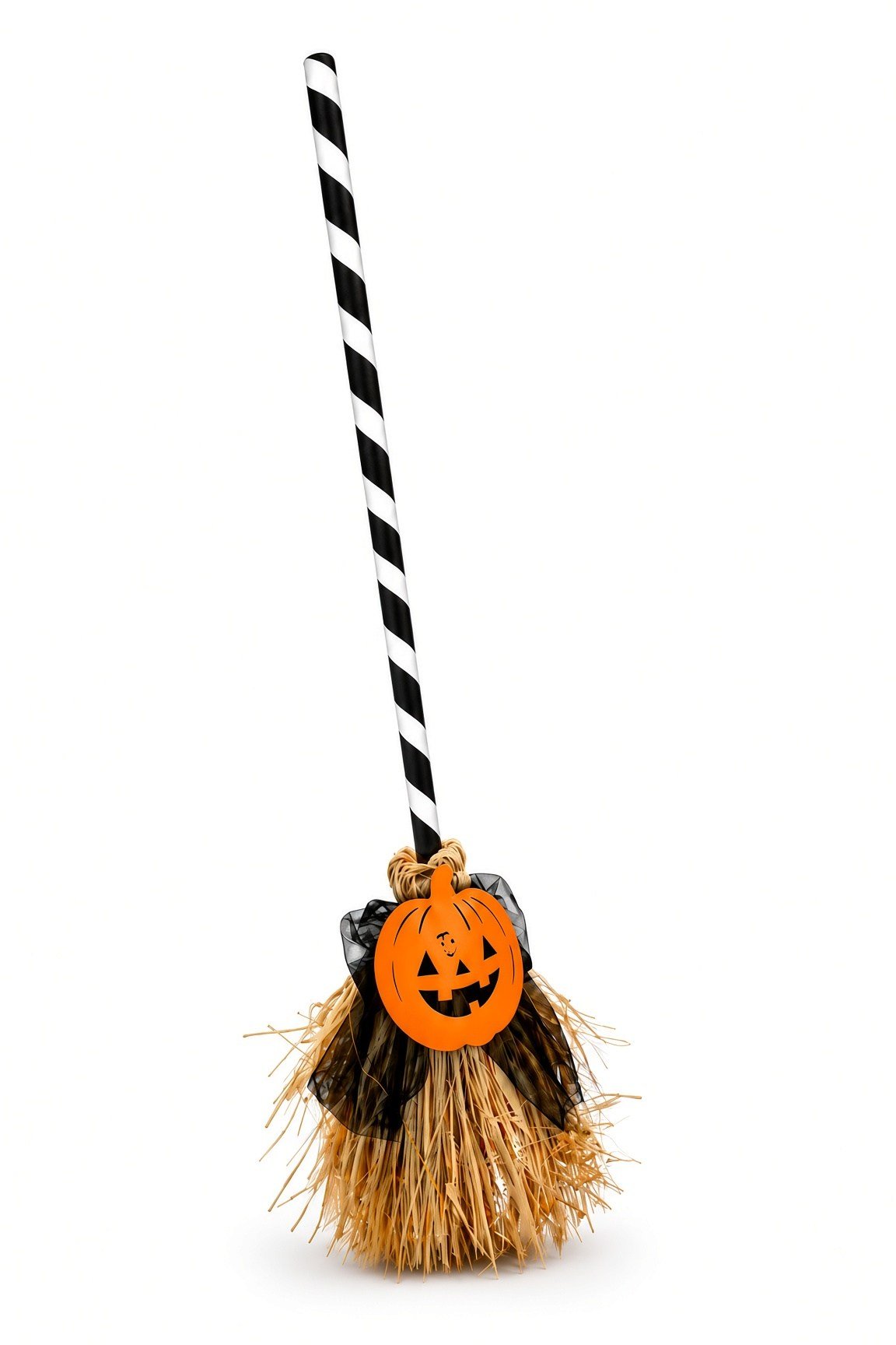 Halloween 79 CM Dans Eden Yürüyen sesli ışıklı süpürge Turuncu Balkabağı