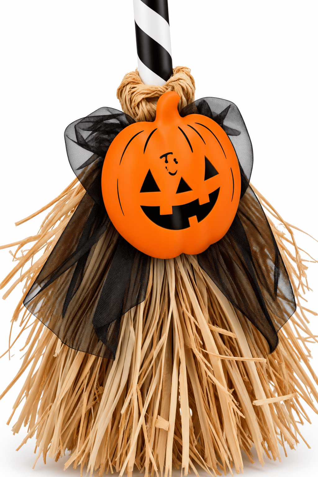 Halloween 79 CM Dans Eden Yürüyen sesli ışıklı süpürge Turuncu Balkabağı