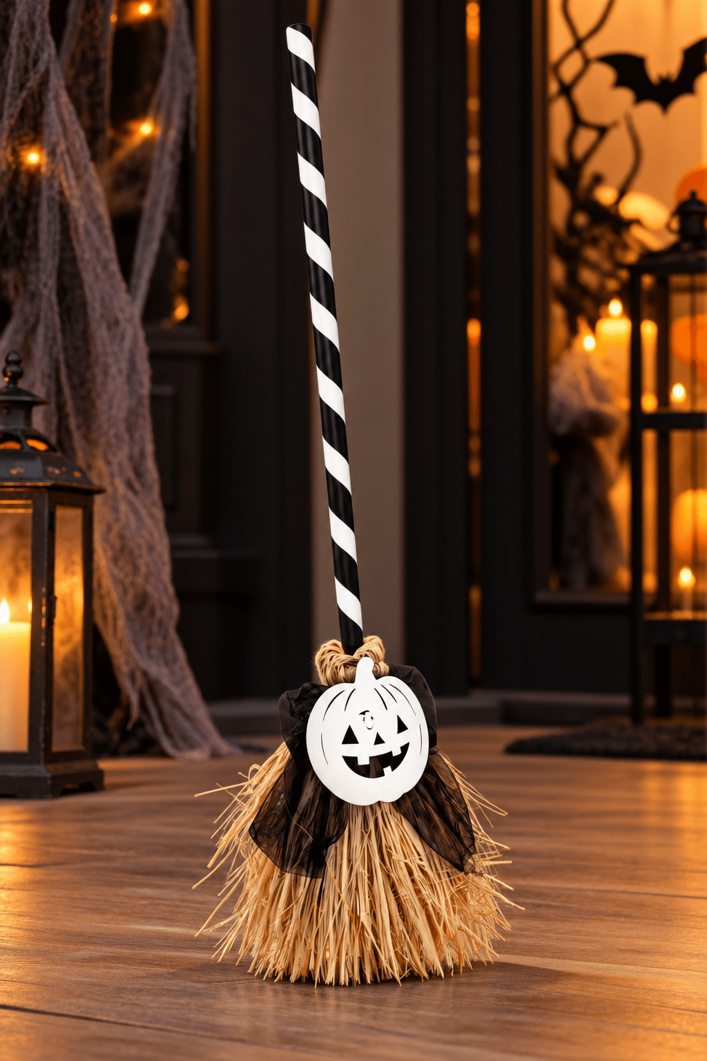 Halloween 79 CM Dans Eden Yürüyen sesli ışıklı süpürge