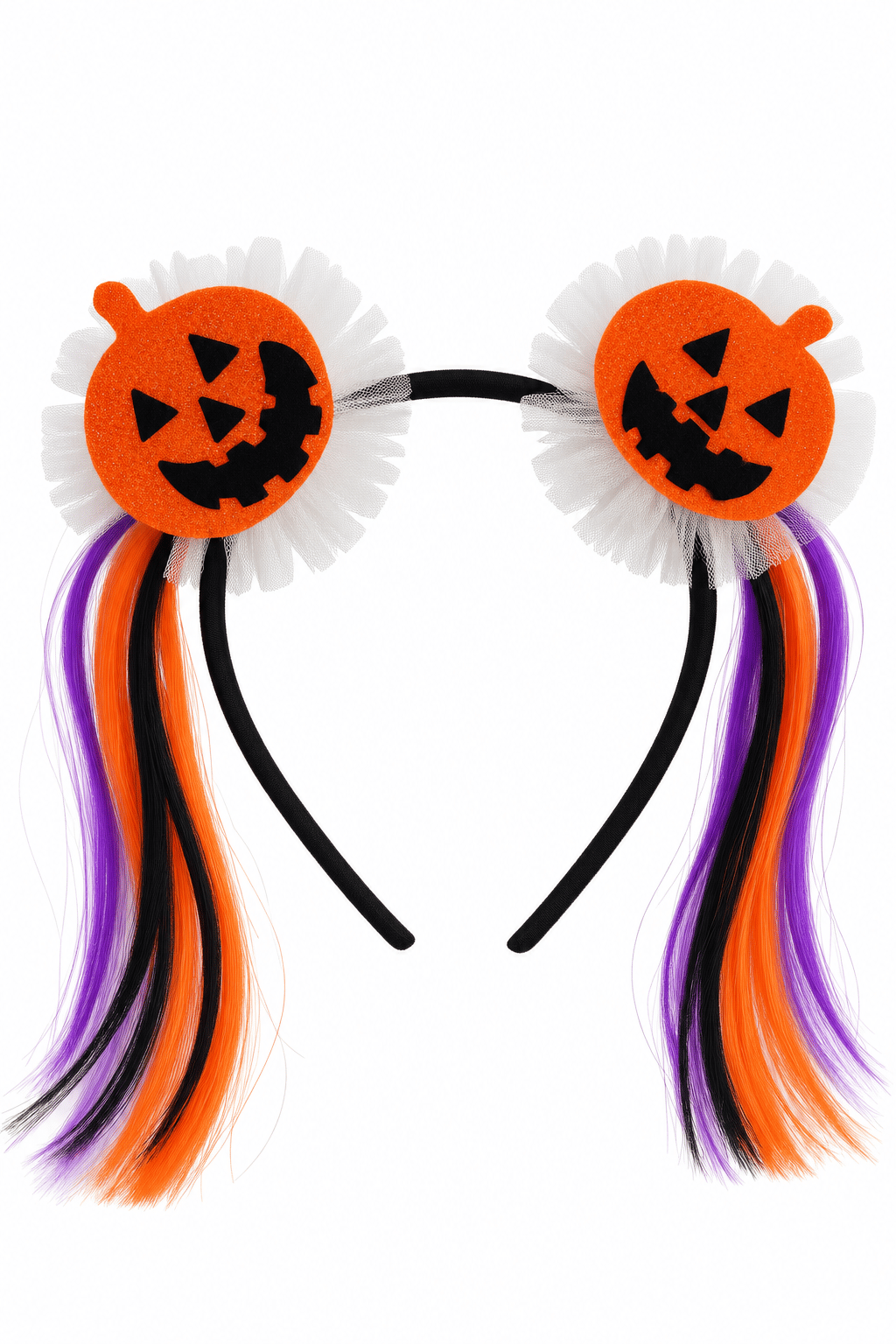 Halloween Bal Kabağı Taç Saç Bandı Siyah Turuncu Mor Cadılar Bayramı Kostüm Parti Saç Aksesuarı