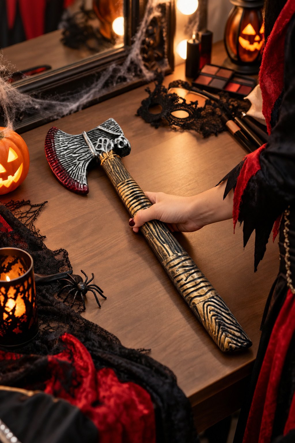 Halloween Balta Plastik Kostüm Baltası 49 cm cadılar bayramı